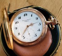 IWC Taschenuhr Savonnette 585 von 1906 Gold Uhr Prunkuhr Emaille Walle - Handelshäfen Vorschau