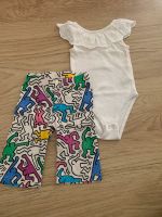 Set aus Zara body mit Rüsche und Keith Haring H&M Hose 68 Berlin - Spandau Vorschau