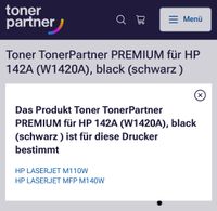 Toner TonerPartner Premium Schwarz für HP LaserJet Drucker Niedersachsen - Göttingen Vorschau