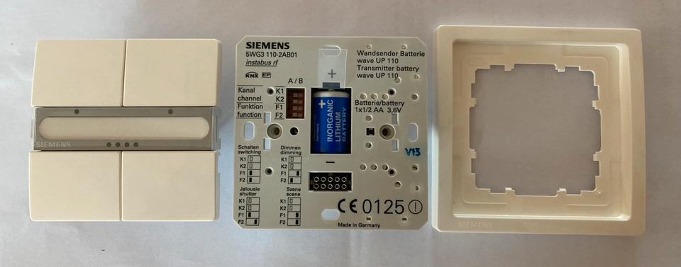 Siemens 5WG3110-2AB01 KNX RF und 2-fach Taster 5WG1286-2AB11 in Mühlhausen