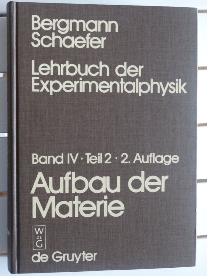 Lehrbuch der Experimentalphysik Band IV Teil 2- in Bad Breisig 