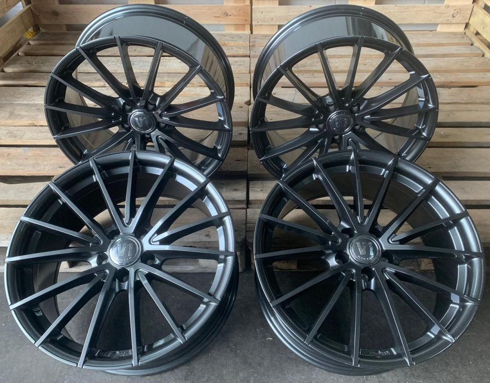 V1 Wheels V2 Felgen 18 Zoll Grau für Aiways U5 Audi A4 8D B5 8E 8H B6 B7 QB6 B8 8K B9 F4 A5 B8 8K A6 4B 4F 4G Avant F2 C8 A7 4G A8 4E 4H F8 Q2 GA Q3 Q5 8R FY TT 8J 8S MG EHS MG4 ZS EV MG5 ET35 5/112 in Rodgau