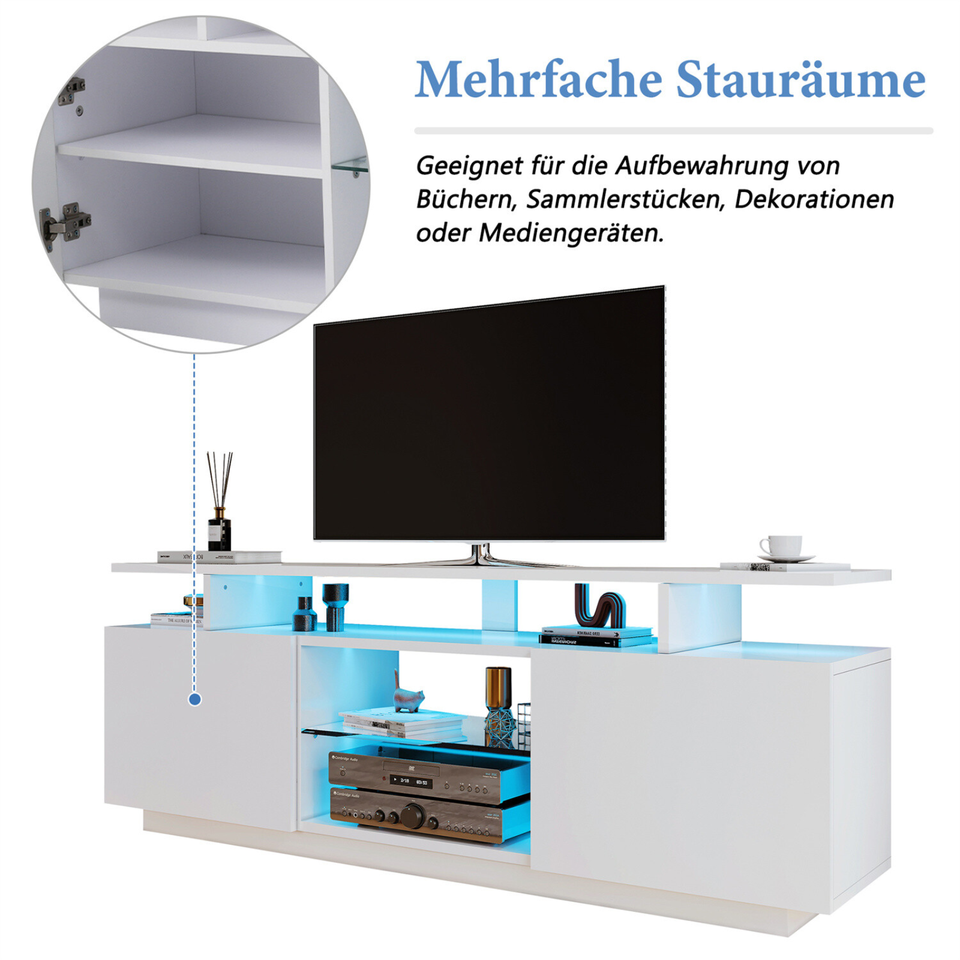 TV Schrank LED Lowboard Sideboard Fernsehschrank Fernsehtisch in Merenberg