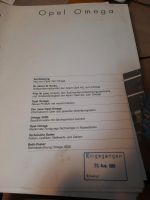 OPEL OMEGA A BUCH VON 1986 - 87 OMEGA 3000 CIH RAR Nordrhein-Westfalen - Wipperfürth Vorschau