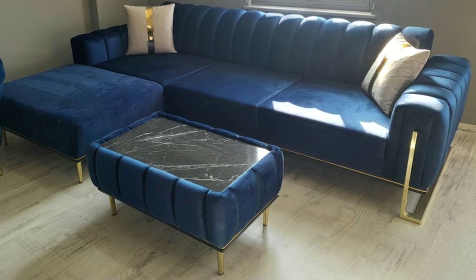 Ecksofa Sofa Couch+ Couchtisch TOP DEAL Kostenlose Lieferung in Essen