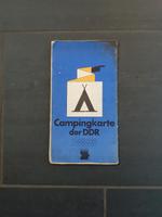 Alte Campingkarte der DDR  Historisch  VEB Touristverlag Sachsen - Radebeul Vorschau