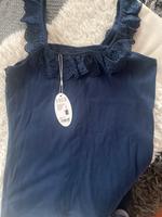 edc Top mit Rüschen Trägern Gr. XL Blau Bayern - Hirschaid Vorschau