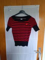 Shirt Strick Only Rockabilly Gr. S schwarz rot dot Hessen - Malsfeld Vorschau