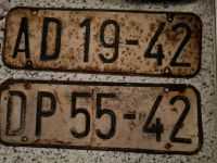 Historische Auto kennzeichen  Schilder Nummernschild Brandenburg - Milower Land Vorschau