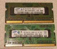 2 x 1GB DDR3 PC3 8500S Laptop Arbeitsspeicher RAM Samsung Nordrhein-Westfalen - Bottrop Vorschau