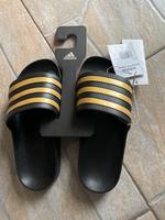 Adidas Adiletten Badelatschen Neu Gr 37 schwarz/gold Essen - Schonnebeck Vorschau