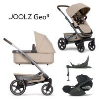 Joolz Geo 3 Mono - 4in1 Kinderwagen-Set - Sandy Taube - inkl. Babywanne + Sportsitz + Cybex Cloud T i-Size + Base T + XXL-Zubehörpaket - NEU Hessen - Fulda Vorschau