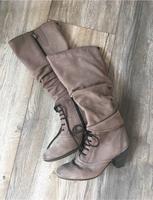Stiefel Caprice Leder 37,5 38 braun taupe beige grau Bayern - Alzenau Vorschau