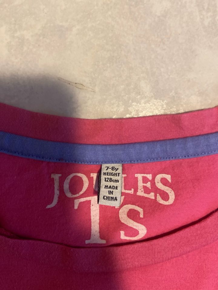 Joules T-Shirt 128 pink wie neu Mädchen in Dinklage