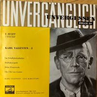 1x 7" Vinyl Comedy KARL VALENTIN, L. KARLSTADT Unvergänglich 1929 Bayern - Augsburg Vorschau