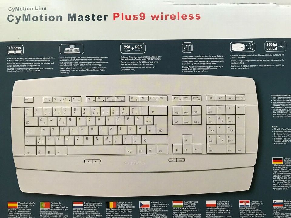 Cherry CyMotion Master M86-21700 Funk Maus/Tastatur unbenutzt OVP in Solingen