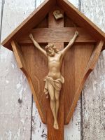 Weihnachten Wegkreuz Kruzifix Jesuskreuz Holz Rostock - Evershagen Vorschau