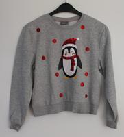 Sweat Shirt Pullover grau Pinguin Pailletten Gr.40 42 von ONLY Hessen - Dautphetal Vorschau