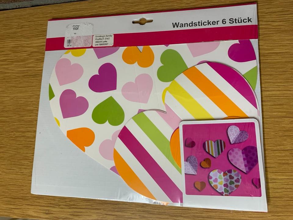Sticker Wandsticker Herz NEU Ernstings FamilyMädchen Zimmer in Braunschweig
