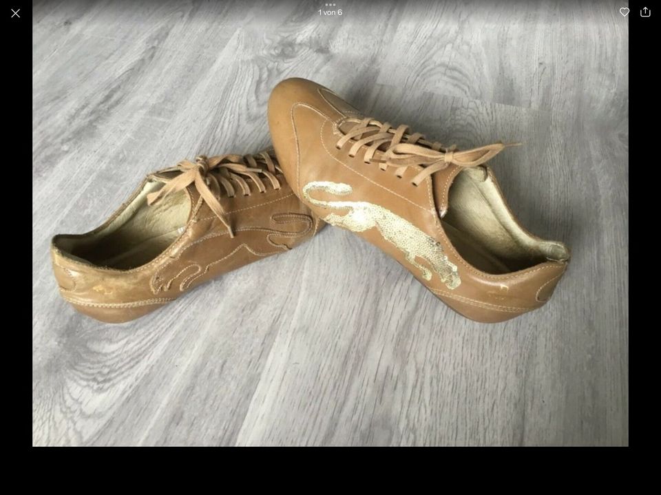 RARITÄT!! Puma van Slobbe Rudolf Dassler Gr.40 Komplettleder in Buttenwiesen