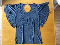 Review Damen Top Oberteil Shirt EngelsÄrmel Gr. L raffiniert grau Essen-West - Holsterhausen Vorschau