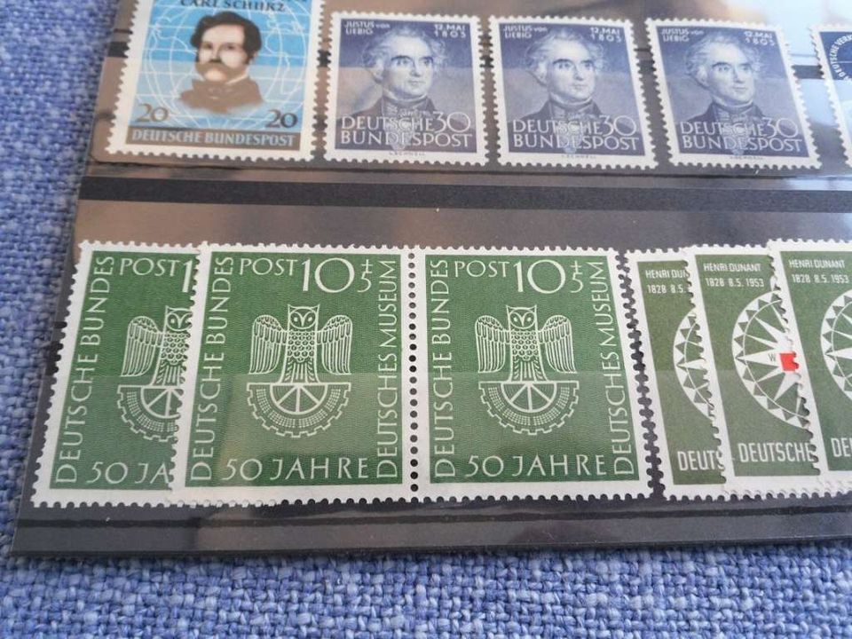 Lot Briefmarken Deutsche Bundespost 50iger Jahre Michel 660 Euro in Ebeleben