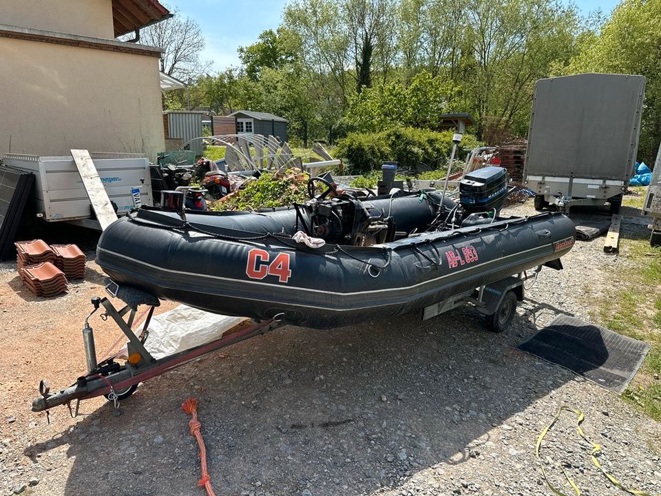 Schlauchboot Bombard C4 40PS Mercury 402 in Zaberfeld