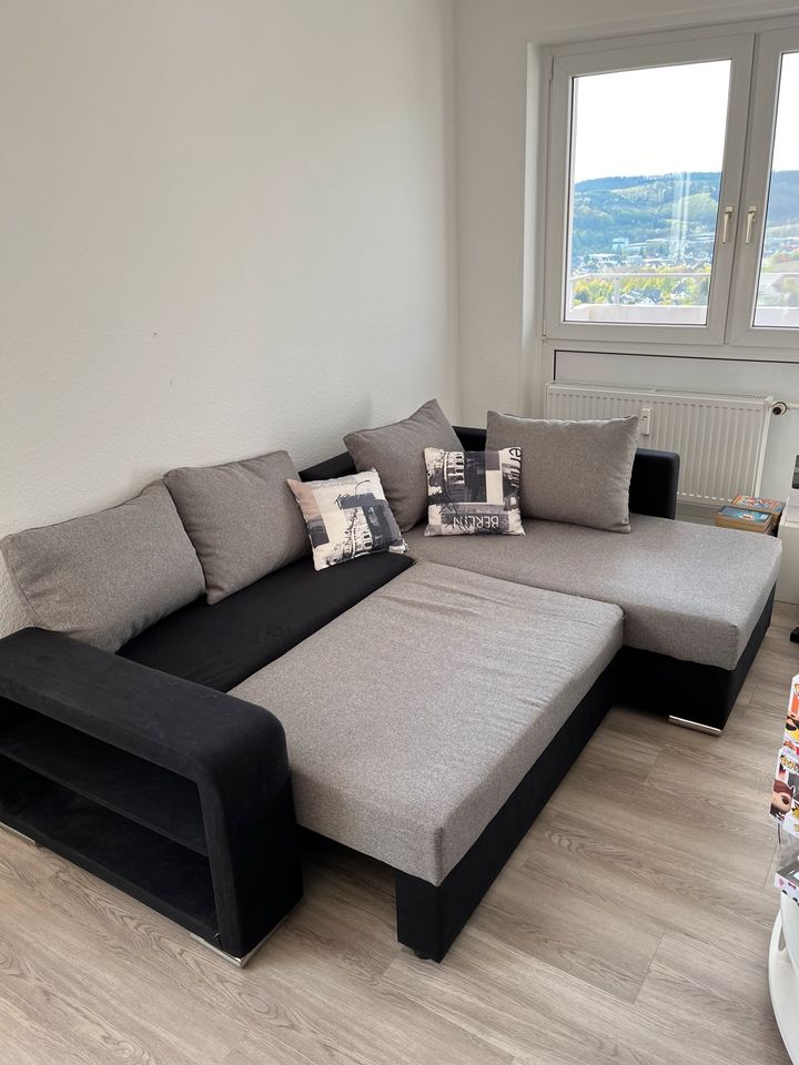 Ecksofa mit Bettfunktion und Regalarmteil Couch Sofa Otto in Siegen