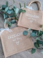 Jute Tasche S Erzieherin mit Herz Sachsen-Anhalt - Harsleben Vorschau