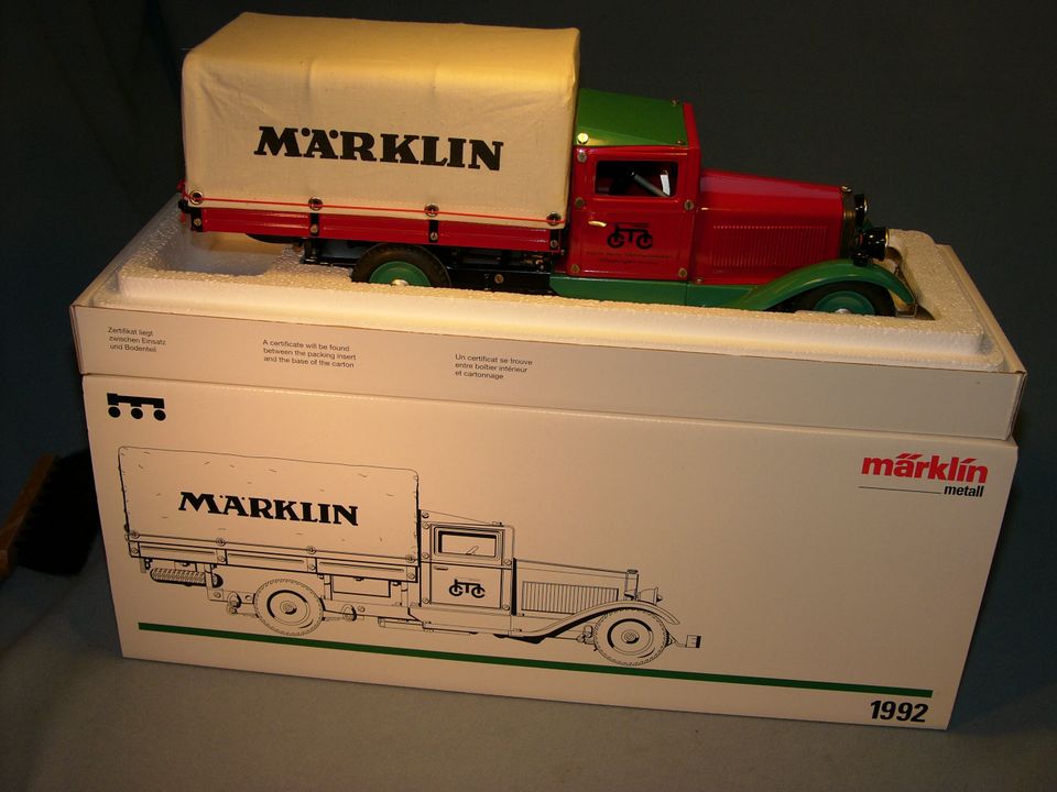 Märklin Planewagen 1992 neu mit Zertifikat im Originalkarton in München