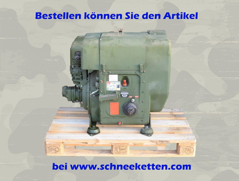 Hydraulikaggregat mit Hatz Dieselmotor 2L30C luftgekühlt Silent P