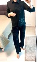 Zara set Zweiteiler Hose l Bluse M mit Pailletten Anzug schwarz Kr. München - Haar Vorschau