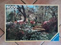 Altes Ravensburger Puzzle von 1985 - 5000 Teile - Motiv Park Rheinland-Pfalz - Wöllstein Vorschau