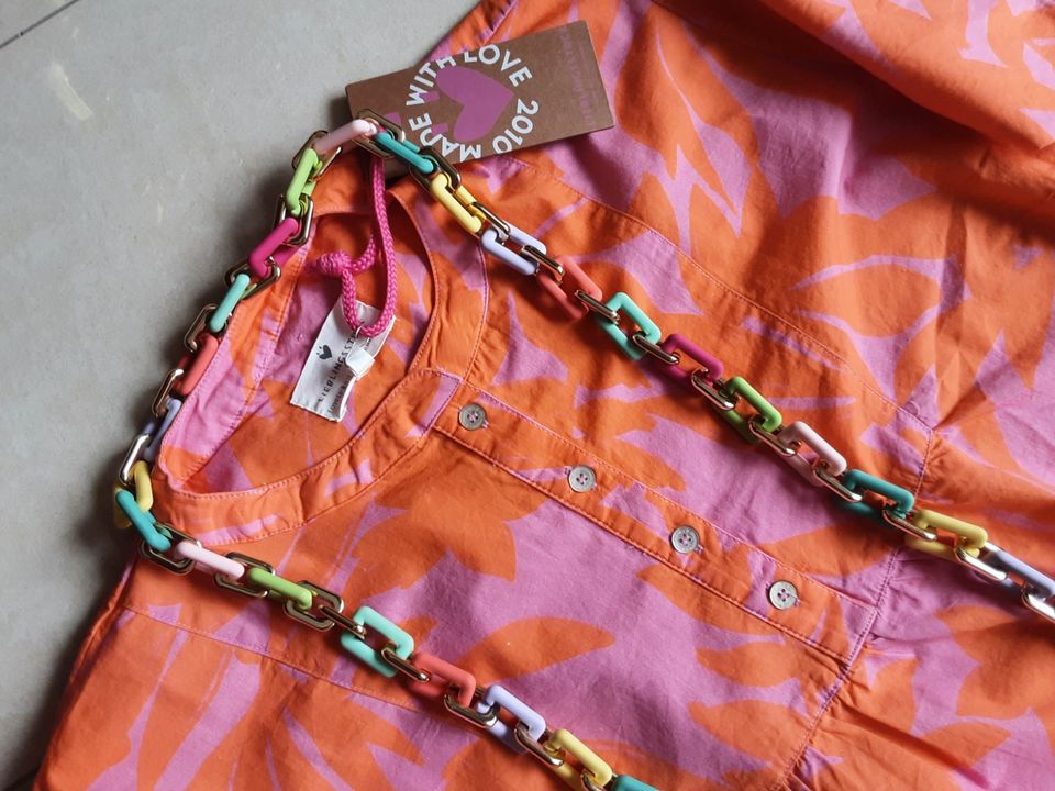 TRAUMKLEID VON LIEBLINGSSTÜCK IN ORANGE/PINK TOLLER SCHNITT GR 44 in Essen