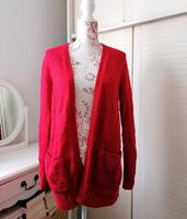 Roter Strick Cardigan mit Taschen leicht oversized S/M Amisu Hessen - Griesheim Vorschau