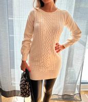 weißer langer Strickpullover Hannover - Vahrenwald-List Vorschau