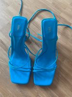 ZARA Sommer‘Schuhe Sandalen High’Heels 39 blau Nordrhein-Westfalen - Meerbusch Vorschau