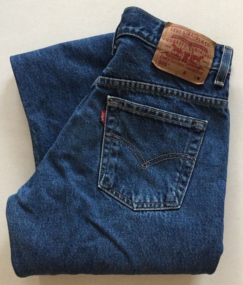 Levi's Jeans 505 regular fit 9 M blau Arbeitshose in Teltow