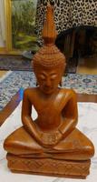 Buddha Statue, Dhyana Mudra Handarbeit 30 cm Holz Nürnberg (Mittelfr) - Oststadt Vorschau
