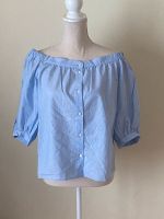 Bluse off-shoulder H&M, hellblau, Gr. 36, top Zustand! Hessen - Nauheim Vorschau