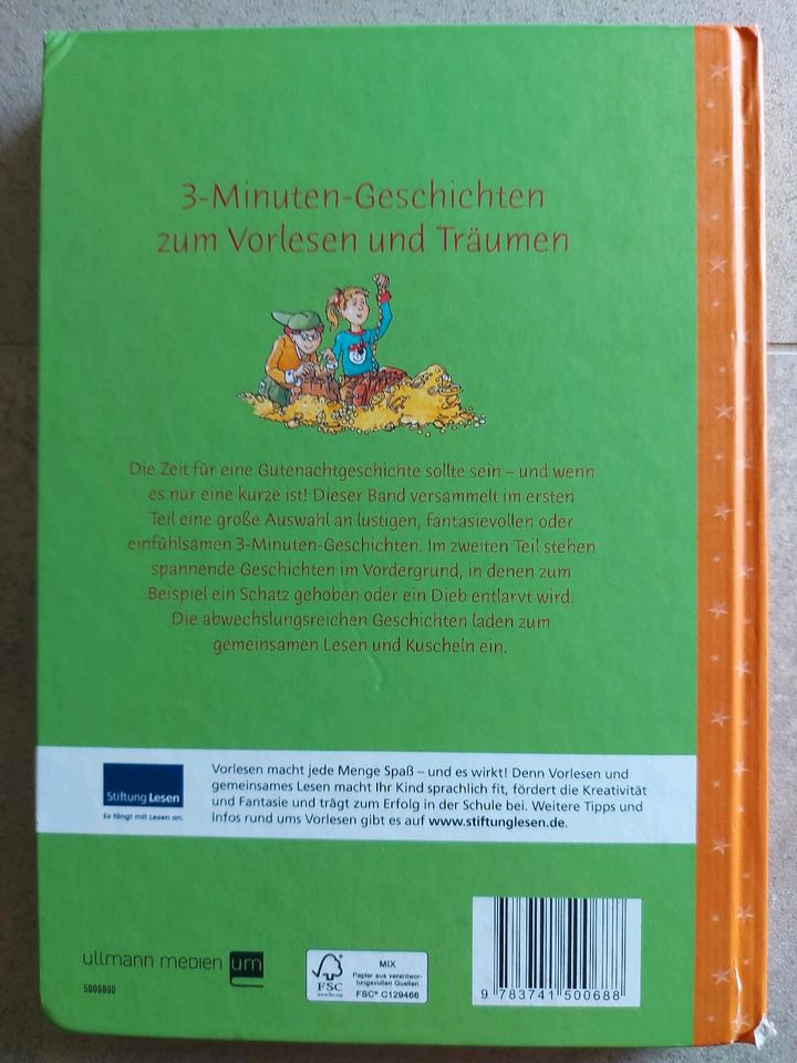 Buch "3-Minuten-Geschichten zum Vorlesen u. Träumen"; 204 Seiten in Hilden