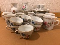 Set Porzellan Geschirrset Flora Kaffeegedeck Blumen gold Goldrand Sachsen - Freital Vorschau