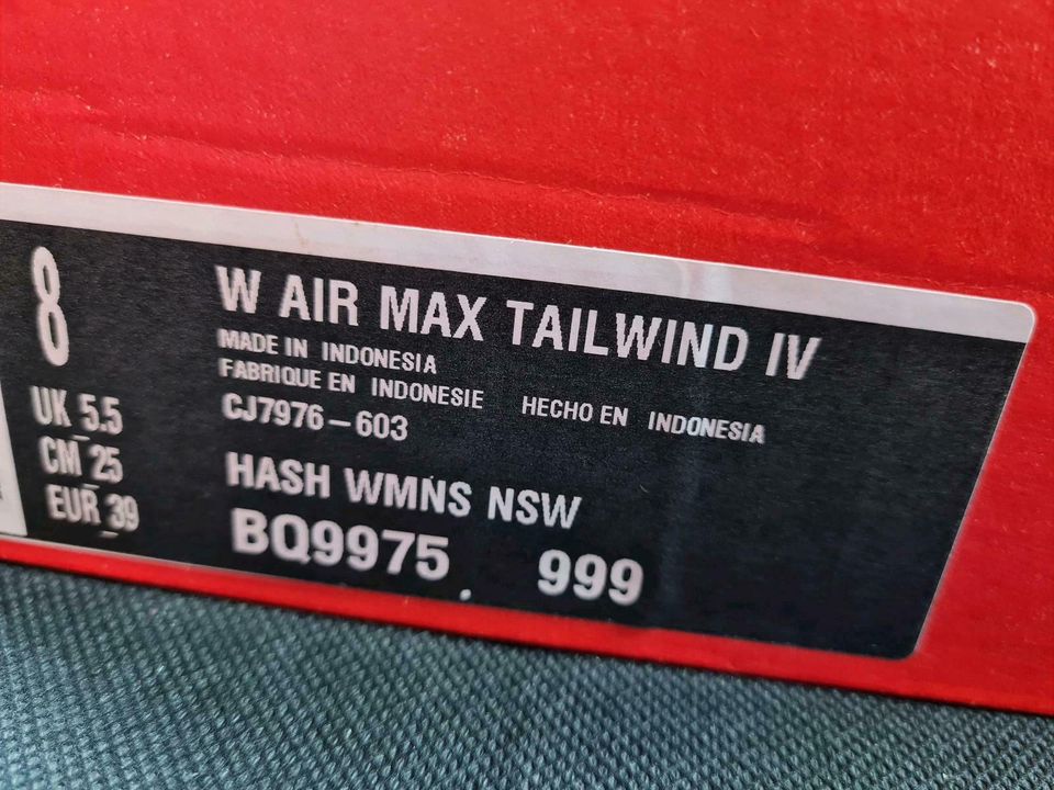 **NEU** | Nike Air Max Tailwind IV | Soft-Pink/White |Gr.39 in Frechen