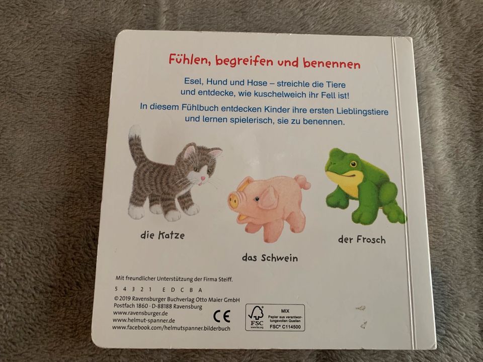 Pappbuch Lieblingstier mit Fühlelementen / Fühlen in Bad Saarow