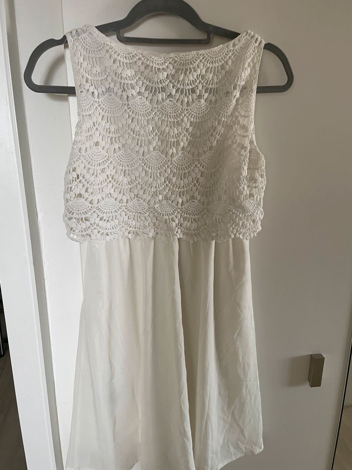 Tom Tailor Denim Kleid Häkelkleid XS weiß - Neuwertig in Ingolstadt