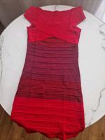 Schulterfreies Bandagekleid Rot/Bordeaux Zara, Gr XS München - Au-Haidhausen Vorschau