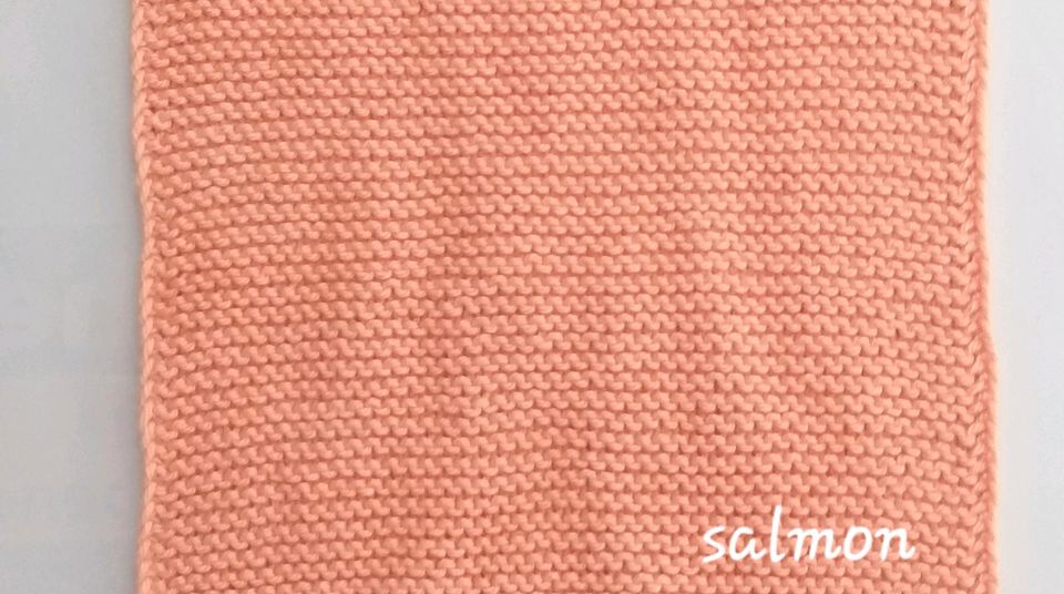 Spültuch Lappen salmon Baumwolle umweltfreundlich handgestrickt in Buttenwiesen