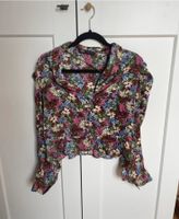 Zara Floral Bluse L Satin Look Berlin - Mitte Vorschau