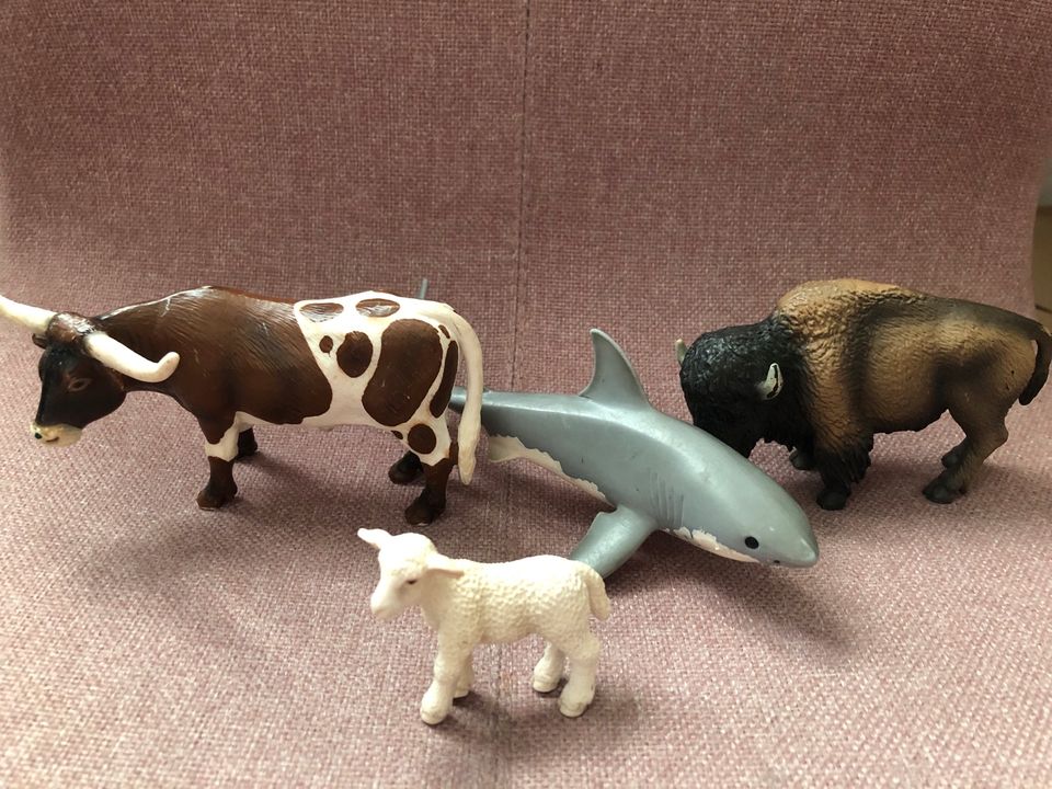 Schleich Tiere Hai Lamm Bison Texas Longhorn in Hannover