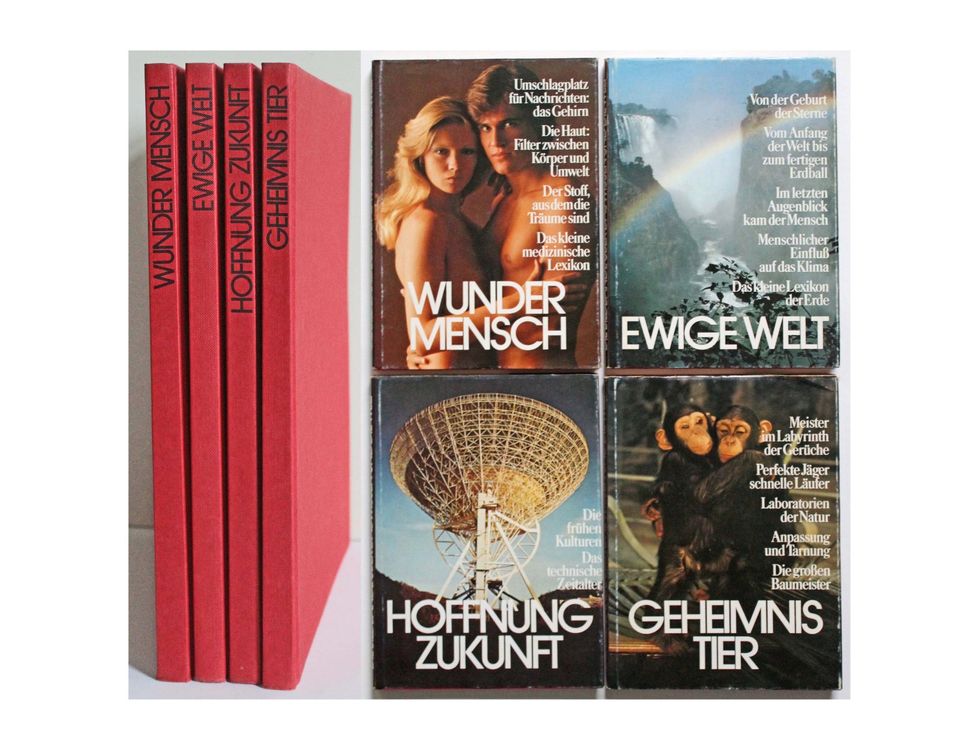 Orbis Reihe, 4 Bildbände über das Wissen und die Welt 1978 in Hamburg